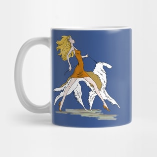 Walking with "Putin",  the Borzoi. Mug